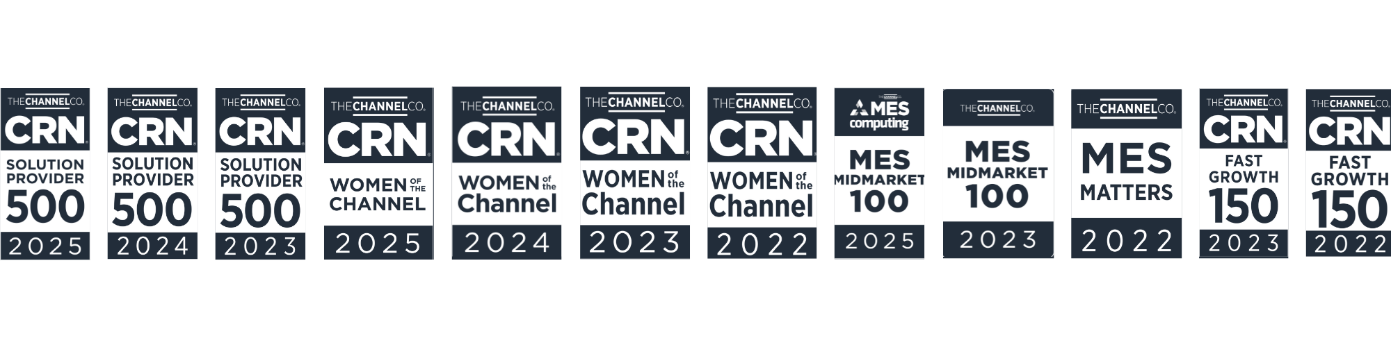 CloudCover CRN Awards from 2022-2025